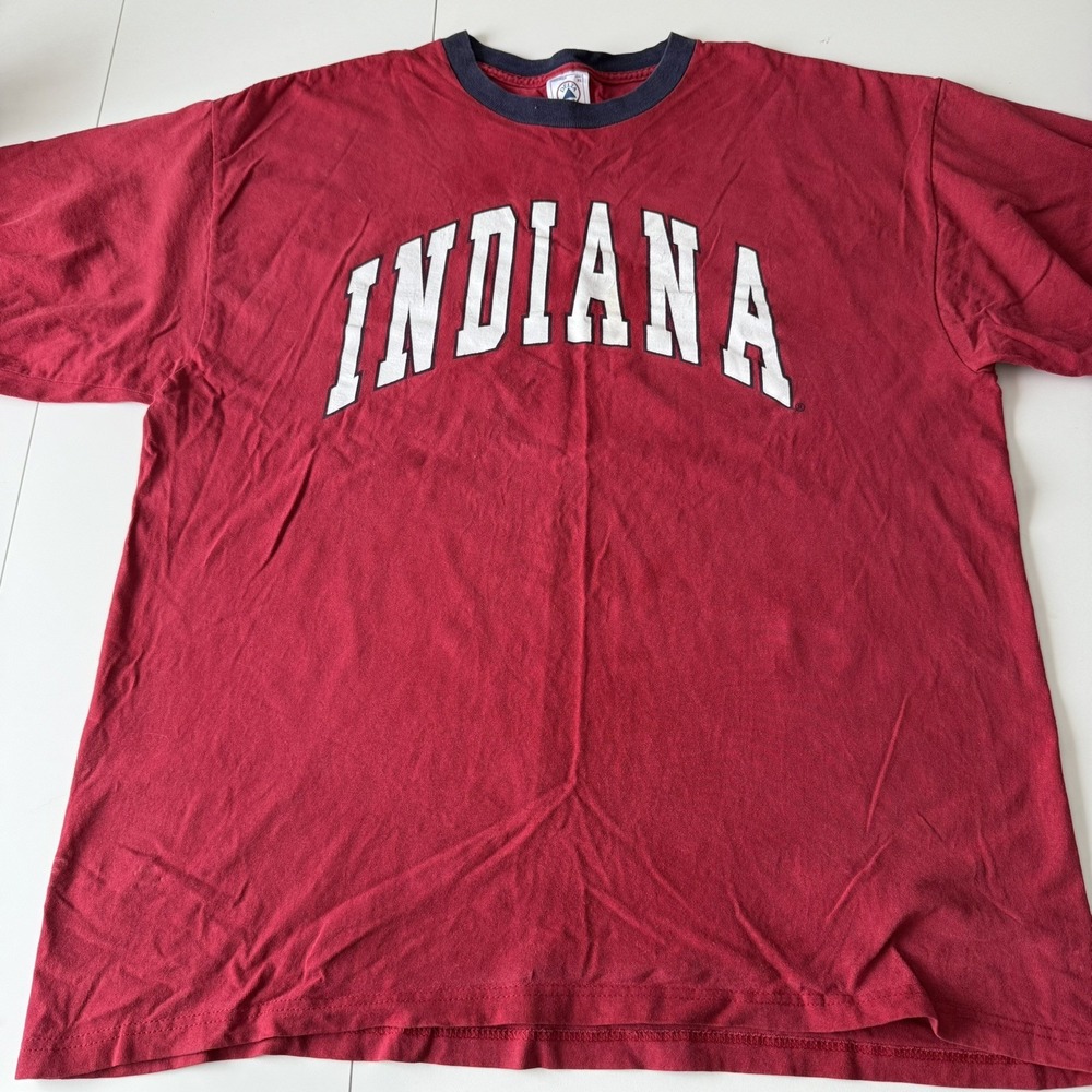 Indiana University‎ Hoosiers Vintage 90s Red T Shirt Adult XL